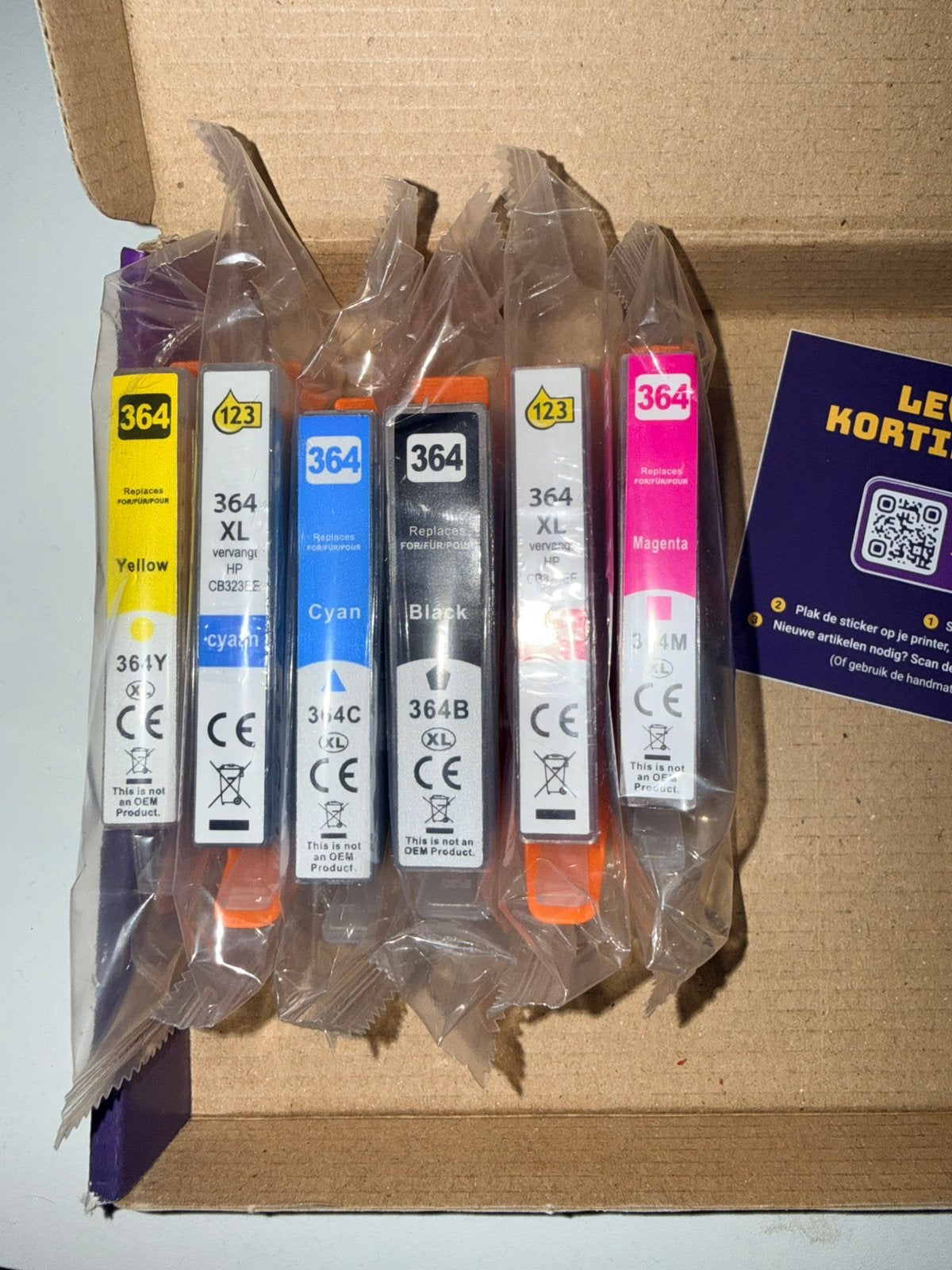 Nieuwe HP inktpatronen 364 complete set, Ophalen of Verzenden, Nieuw, Cartridge