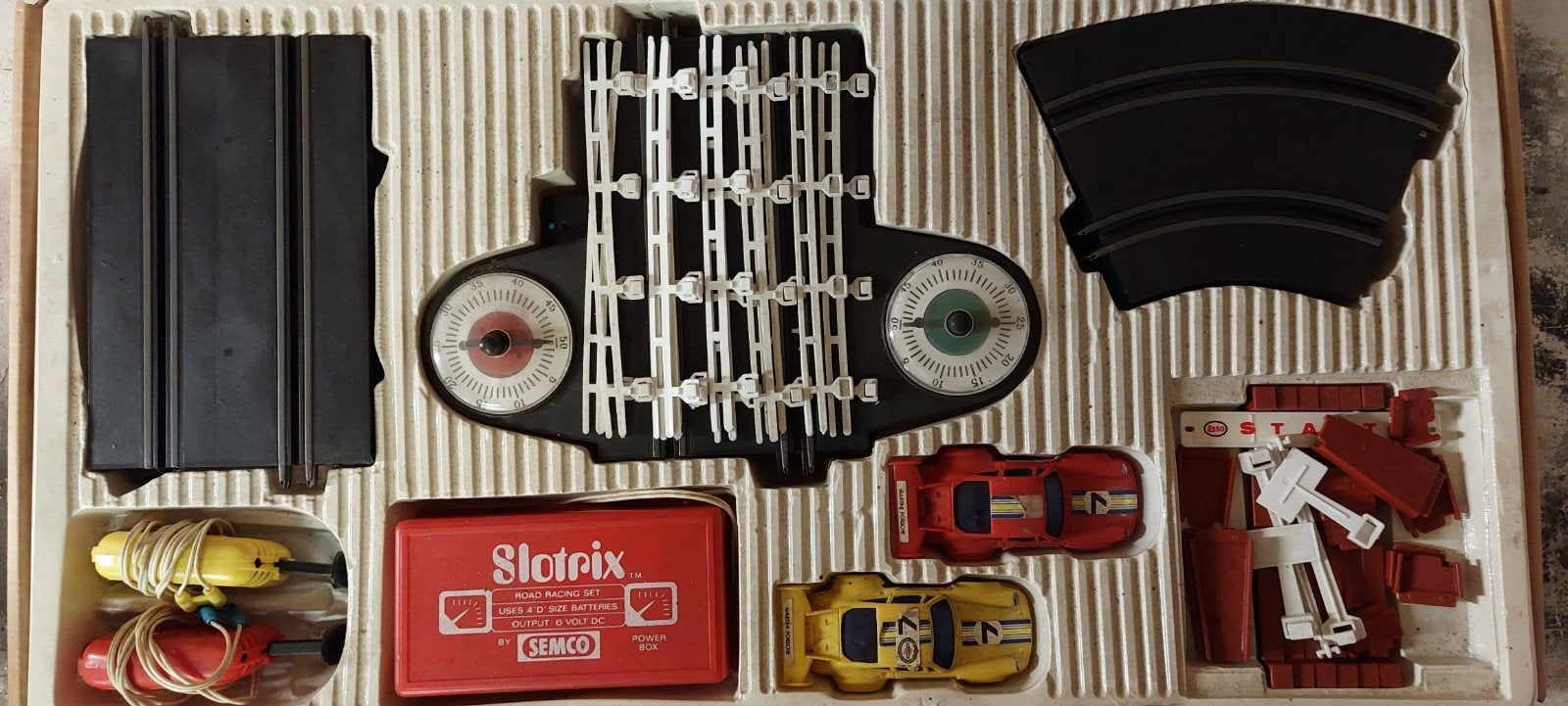 Vintage Slotrix Racebaan Set - Zolderopruiming, Ophalen, Gebruikt, Elektrisch, Overige merken