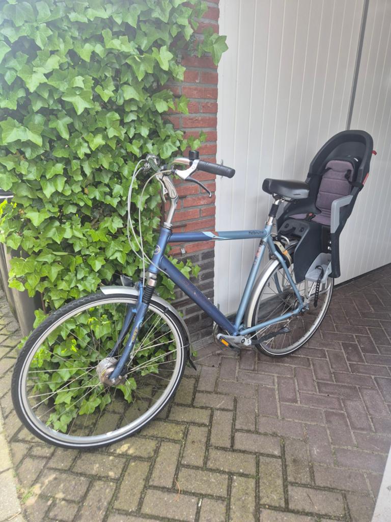 Giant Melbourne Herenfiets met Kinderzitje, Fietsen en Brommers, Ophalen of Verzenden, Gebruikt, Giant