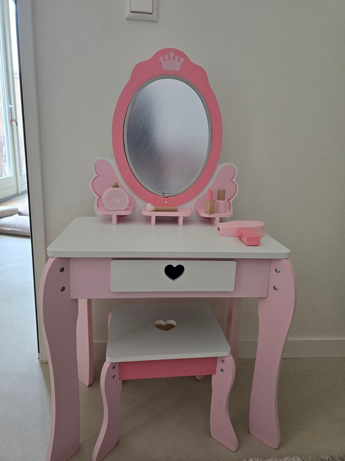 make up tafel, Ophalen