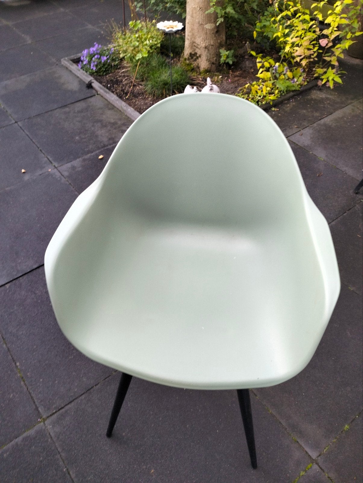 LABEL51 Eetkamerstoel Luca - Groen - Kunststof zes stuks, Ophalen, Zo goed als nieuw, Overige kleuren, Kunststof