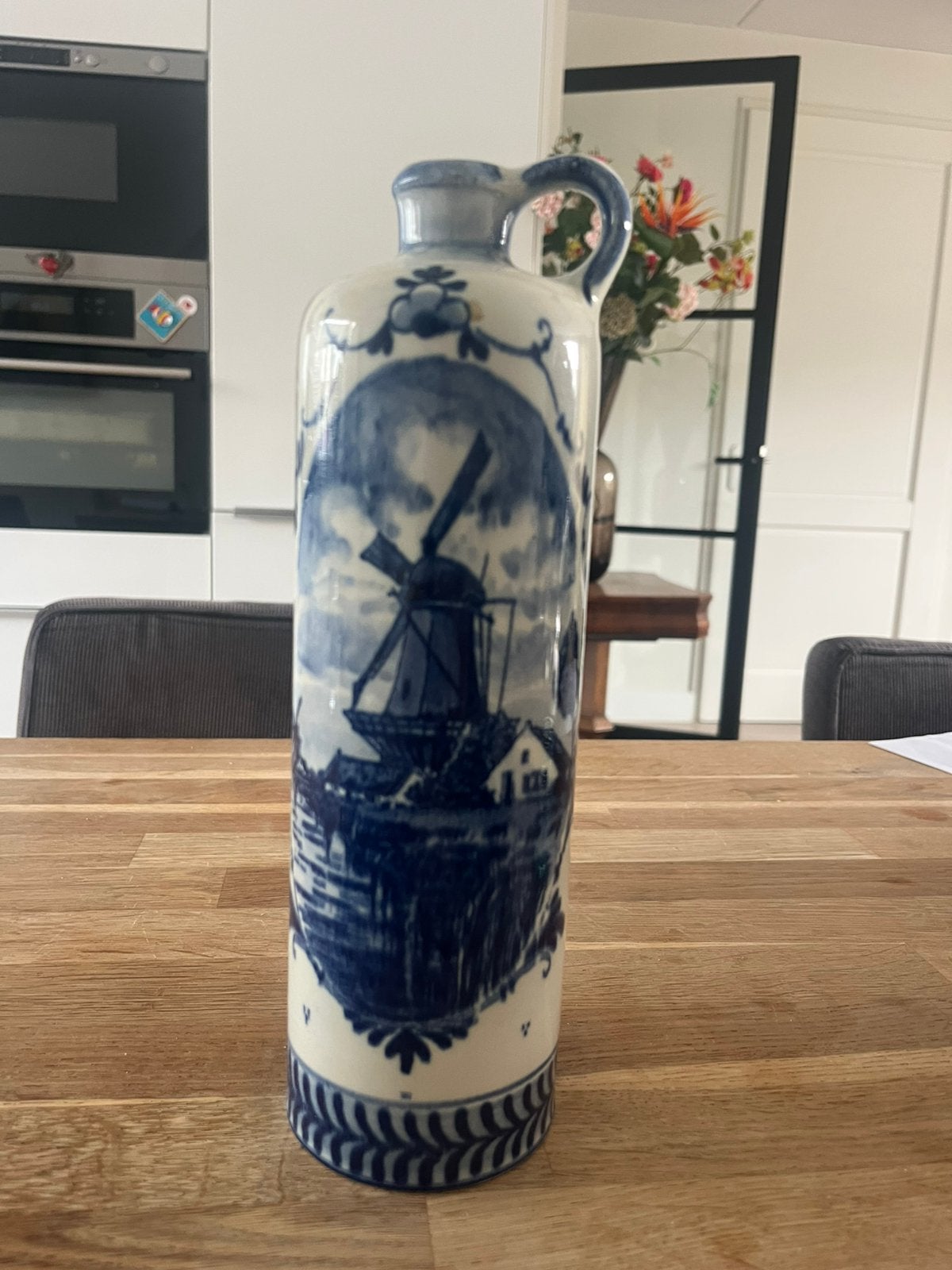Delfts blauwe Bols fles/vaas, Ophalen