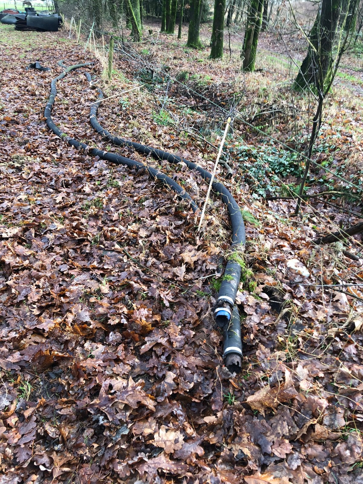 Rubberen zuigslang en aluminium regenbuizen, Ophalen, Gebruikt, 6 meter of meer, Overige typen