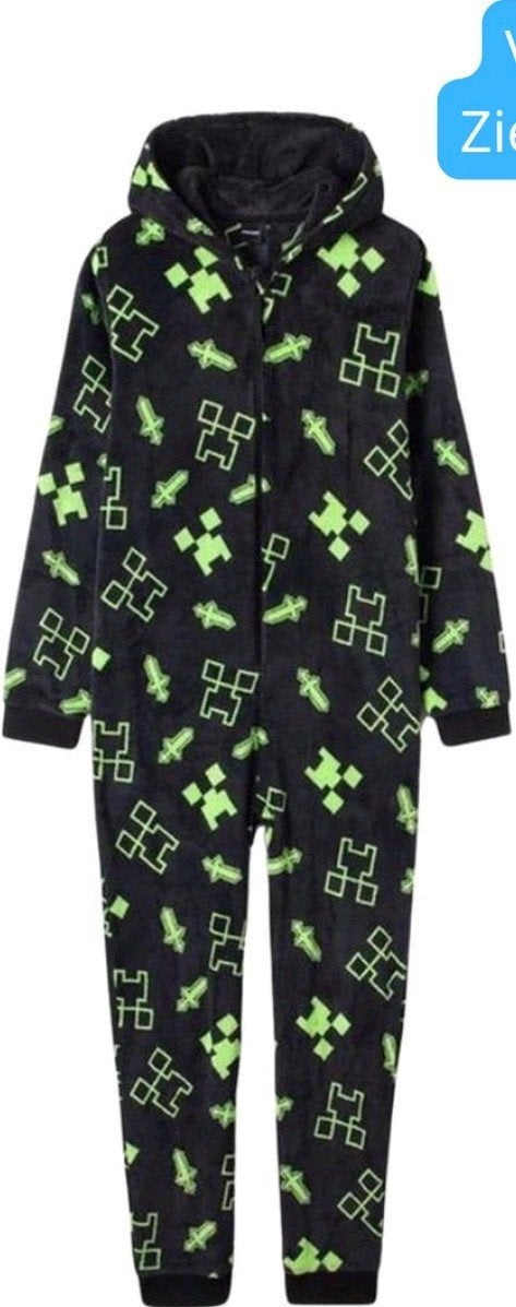 Nieuwe Minecraft Onesie - Maat 14 (164 cm) ook te ruil, Ophalen of Verzenden, Nieuw, Minecraft, Jongen of Meisje