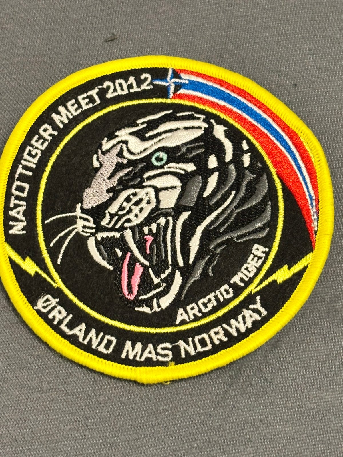 Embleem NTM 2012 Nato tiger Meet, Verzenden, Luchtmacht, Overige gebieden, Embleem of Badge