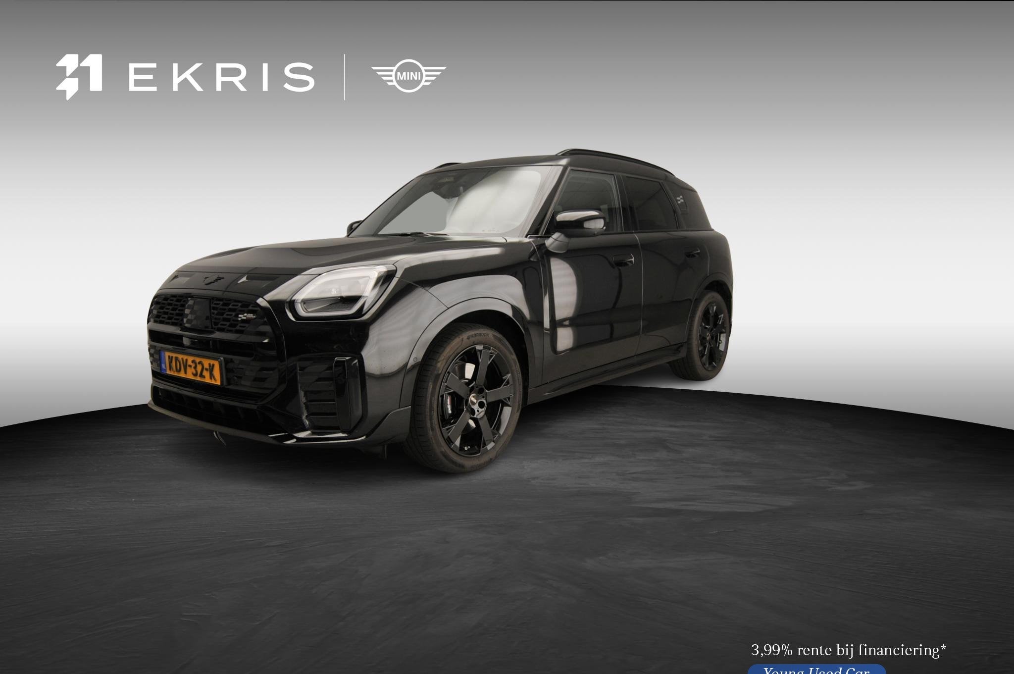 MINI Countryman 1.5 C John Cooper Works L Comfort Access | P, Auto's, Stof, Met garantie (alle), Zwart, Origineel Nederlands