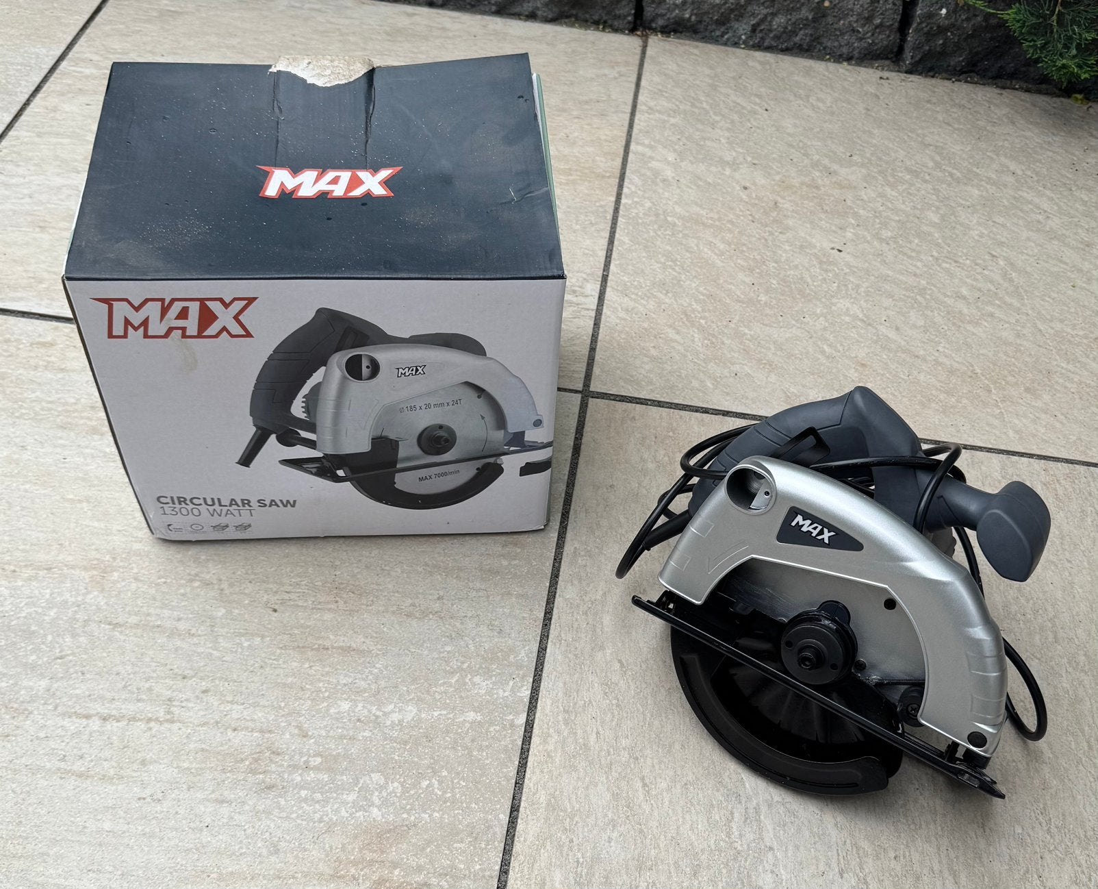 Nieuw Max cirkelzaag invalzaag 185 mm + nieuwe zaagschijf, Overige merken, Cirkelzaag, 70 mm of meer, Nieuw