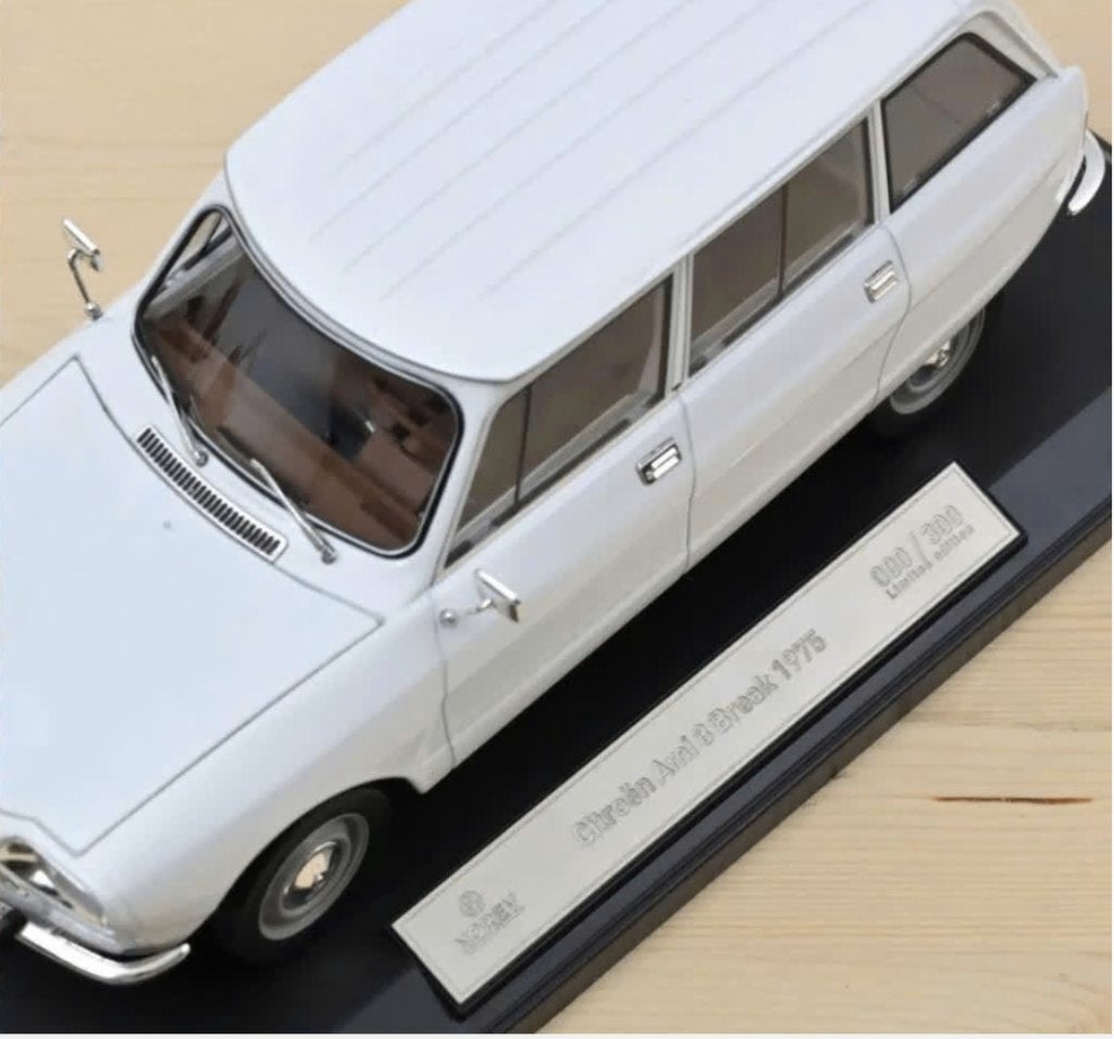 Citroen Ami 8 Break '75 Wit im.Ed. schaal 1/18 NOREV 181675, Hobby en Vrije tijd, Verzenden, Nieuw, Auto, Norev