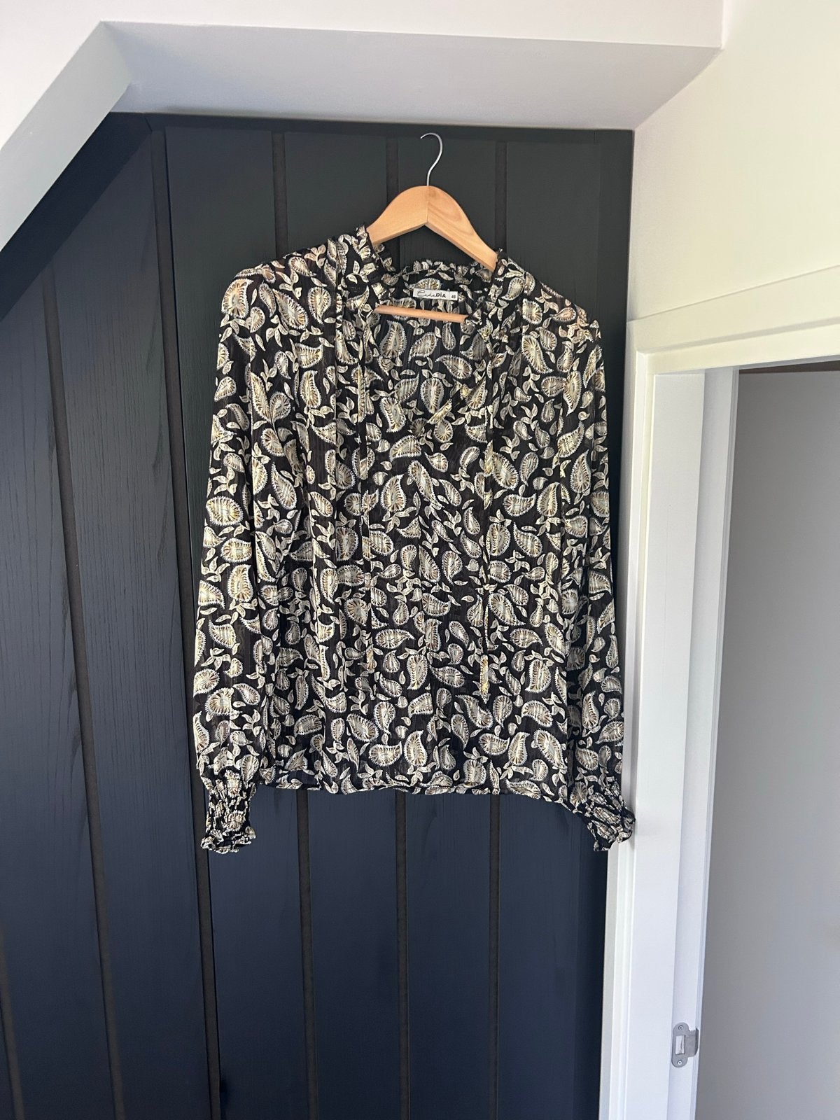 Cadadia blouse maat 46 met glitterdraad, nieuwstaat, Ophalen of Verzenden, Nieuw, Maat 46/48 (XL) of groter, Zwart