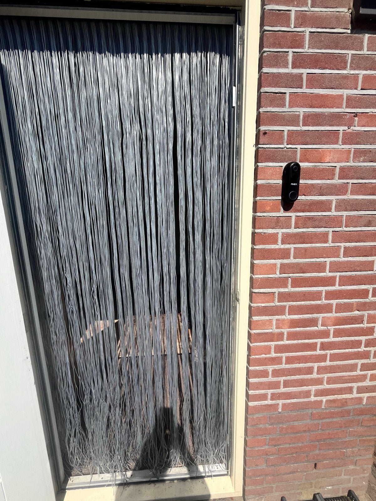Hordeur / Vliegengordijn voor Buitendeur, Ophalen, Kunststof, Gebruikt, 80 tot 100 cm