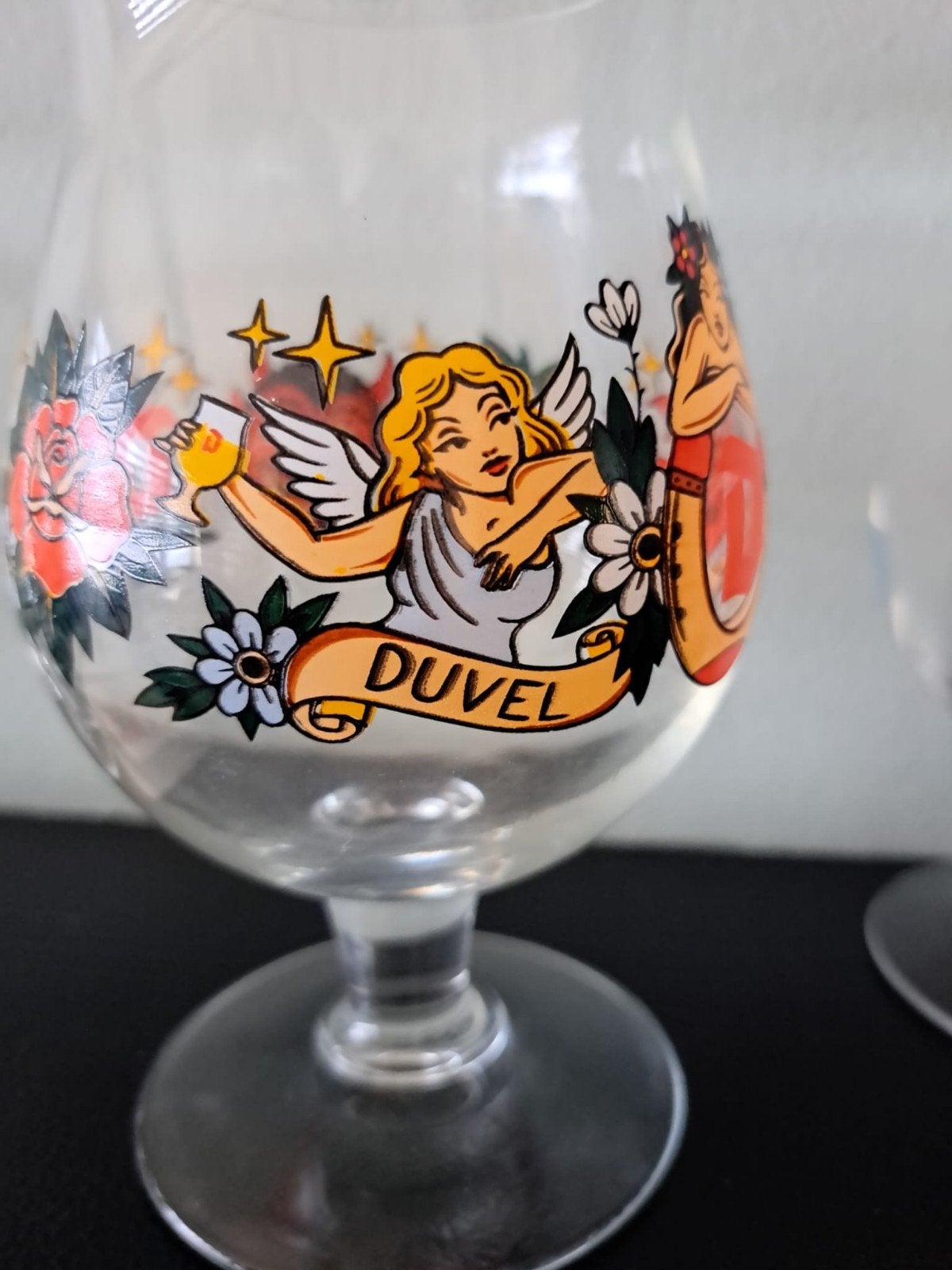 Duvel glas Schiffmacher, Verzamelen, Biermerken, Zo goed als nieuw, Glas of Glazen, Duvel, Ophalen of Verzenden