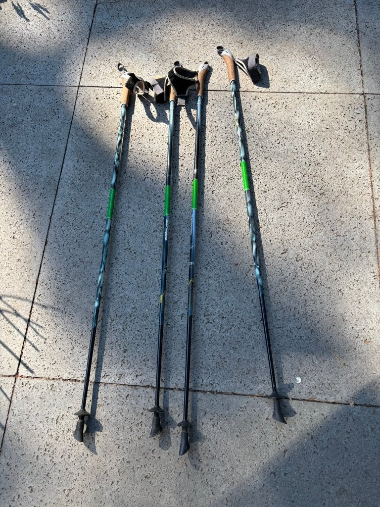 2 paar Swix CT2 Nordic Walking stokken 120 en 125 cm, Sport en Fitness, Ophalen, Zo goed als nieuw, Overige typen