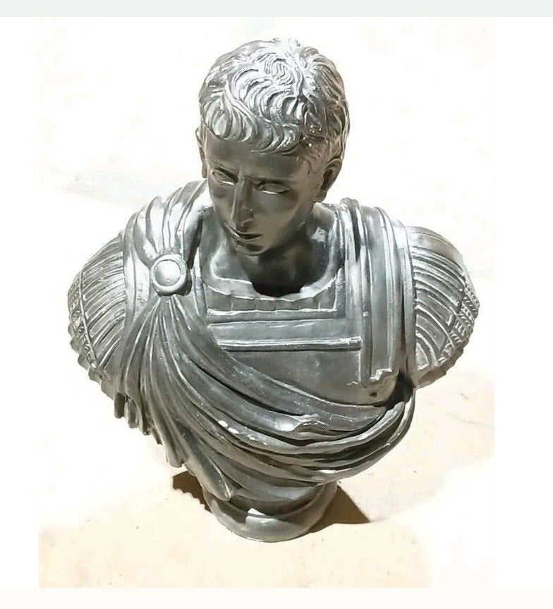 Augustus Buste Romeinse Keizer Figuur Tuin Decoratie, Buste, Kunststof, Man, 50 - 100 cm