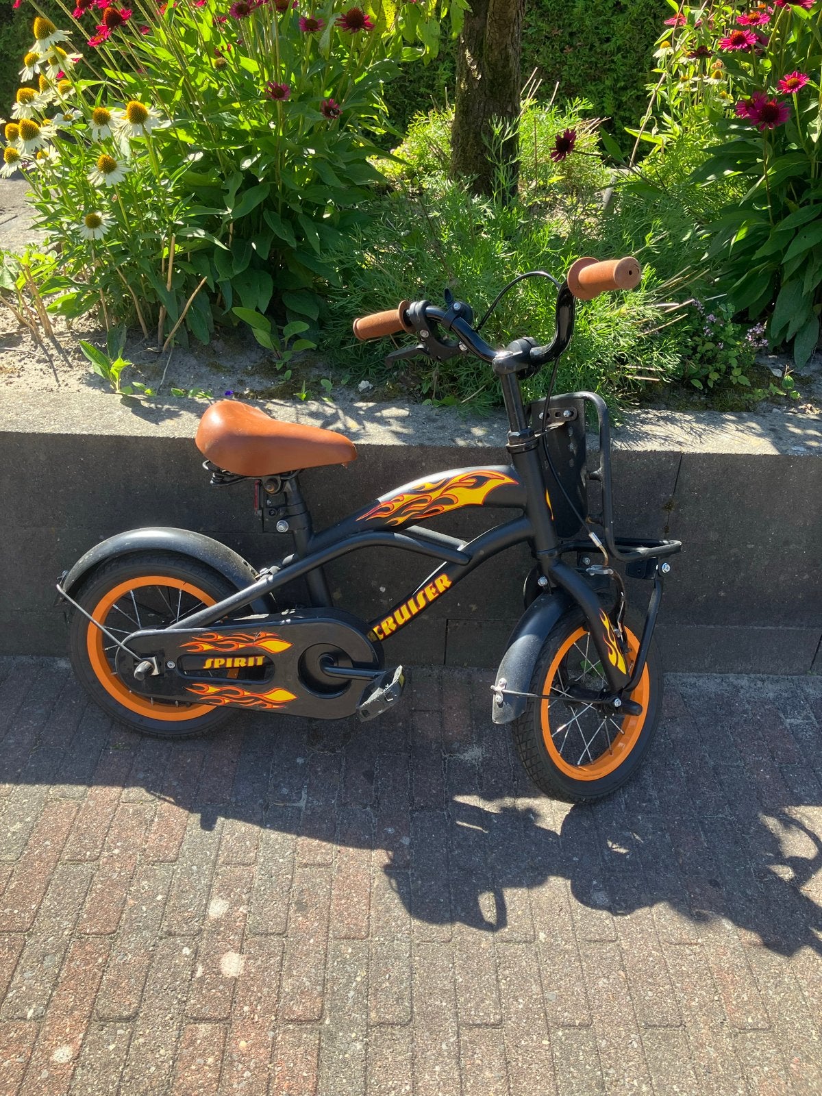 Gebruikte Spirit Cruiser kinderfiets, Ophalen, Terugtraprem, Zijwieltjes, Gebruikt