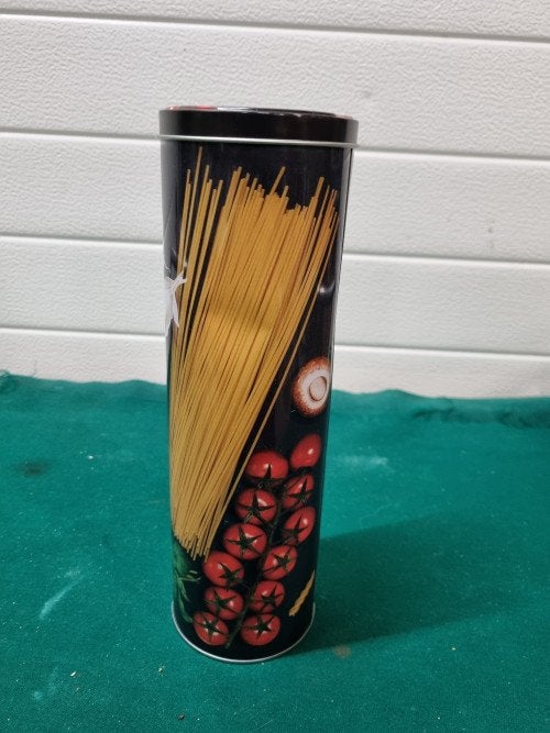 Spaghetti bewaarblik, Ophalen of Verzenden, 'T Olde Gre-j, Info@toldegrej.nl, Endepoelstraat 20f Didam