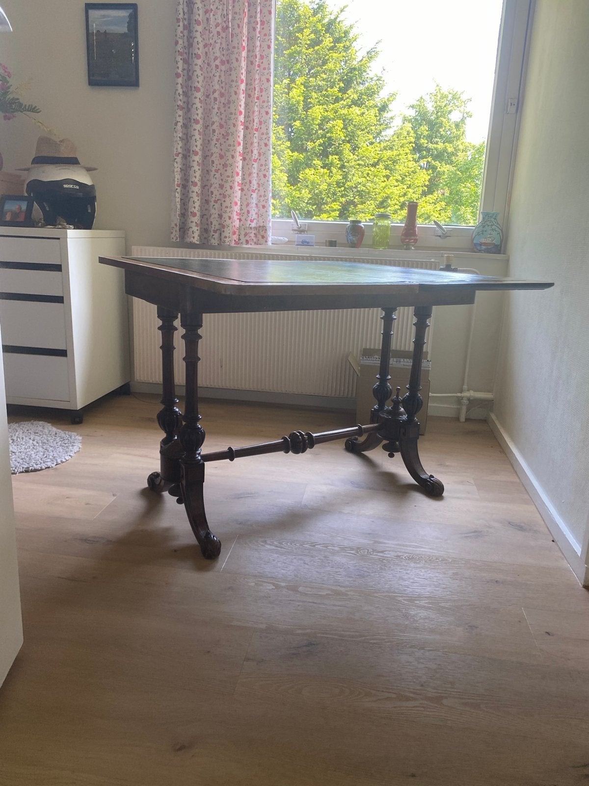 Antieke kaarttafel / speeltafel, Antiek en Kunst, Ophalen of Verzenden