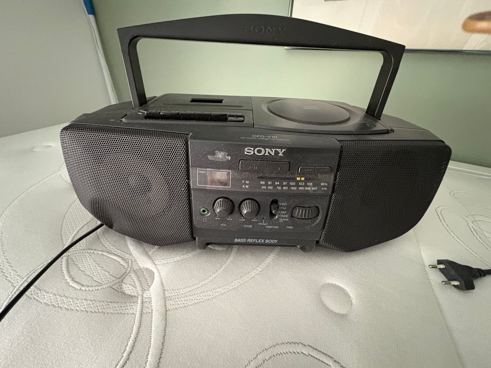 Sony Radio CD Cassette Speler - Boombox, Ophalen, Gebruikt, Radio, Met cd-speler