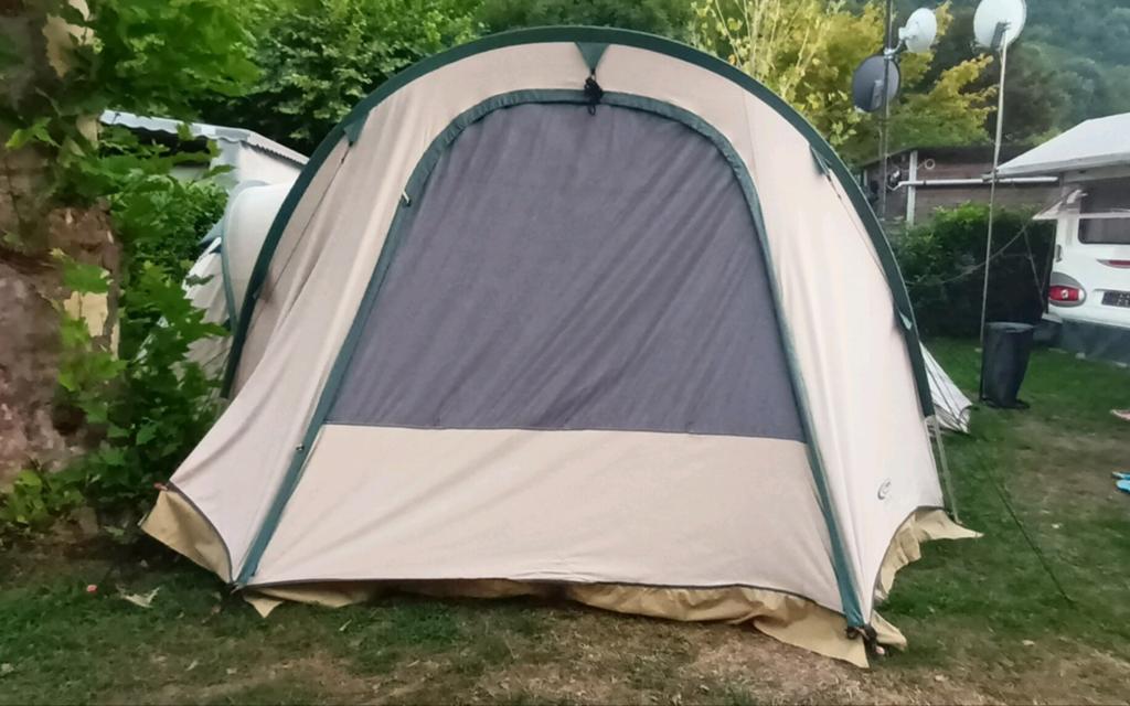 6 persoons beige canvas tunneltent Gelert Gora 6, Caravans en Kamperen, Tenten, Ophalen