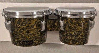 Gereviseerde kunststoffen bongo, Muziek en Instrumenten, Percussie, Ophalen of Verzenden, Zo goed als nieuw, Trommel