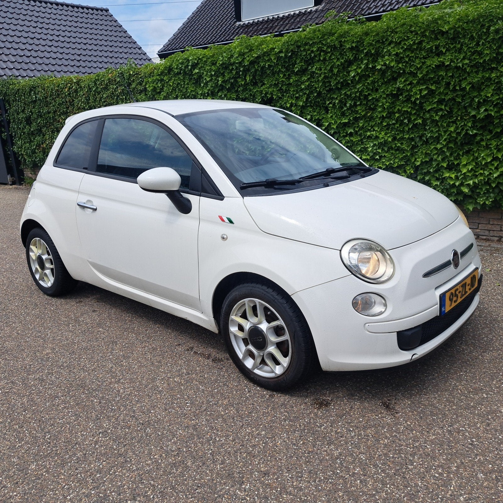 Fiat 500 1.4 16V 73KW C 2008 Wit APK NIEUW, Auto's, Voorwielaandrijving, 31 €/maand, 4 cilinders, Airconditioning