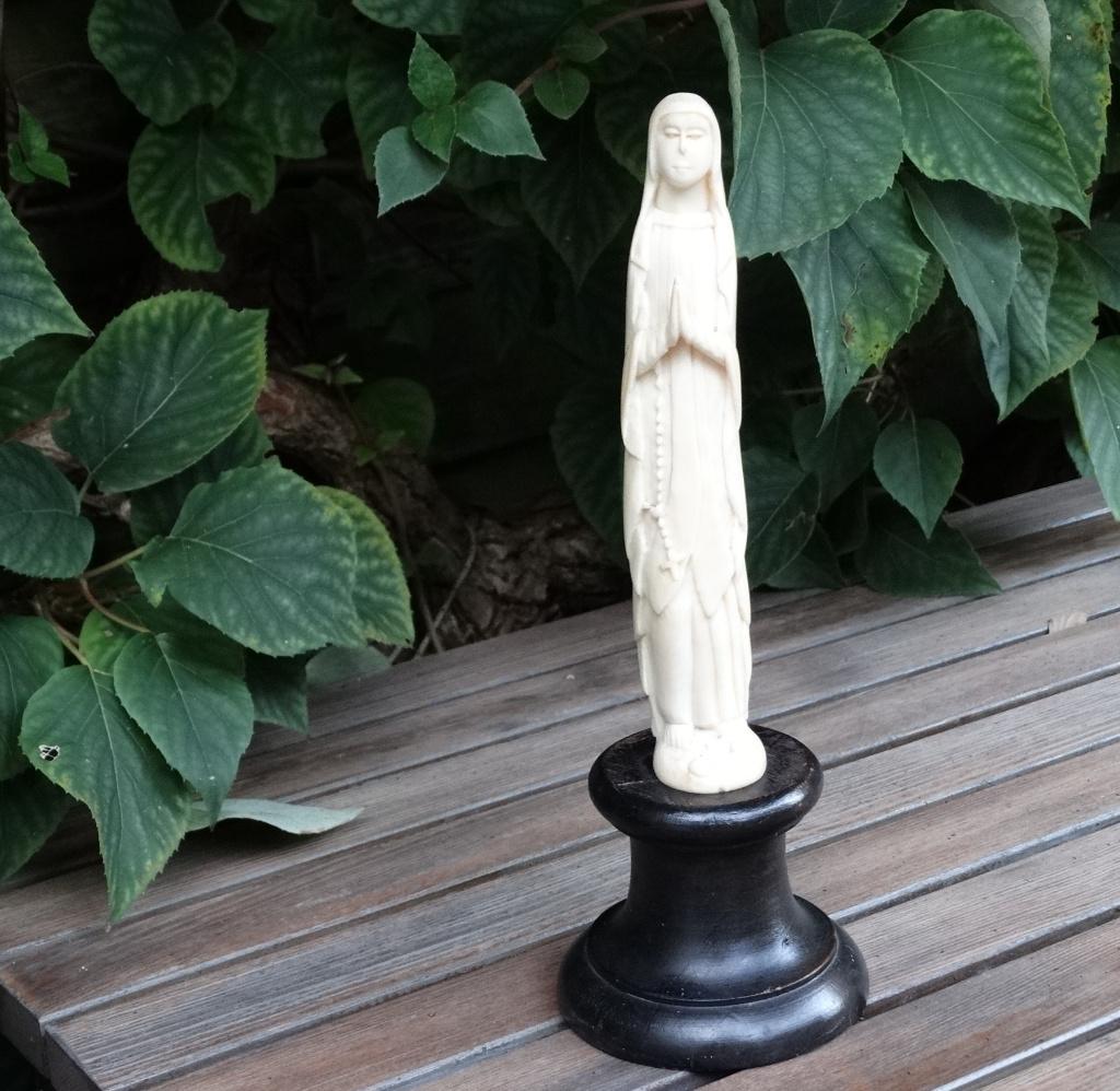 Maria beeld, madonna, slang, Lourdes, rozenkrans, heilige, Antiek en Kunst, Verzenden