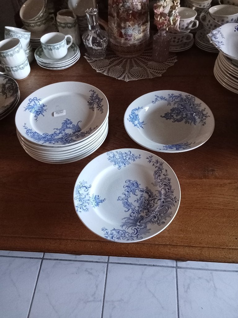 te koop serviesdelen BFK ( Boch) serie REGENT in blauw, Ophalen of Verzenden