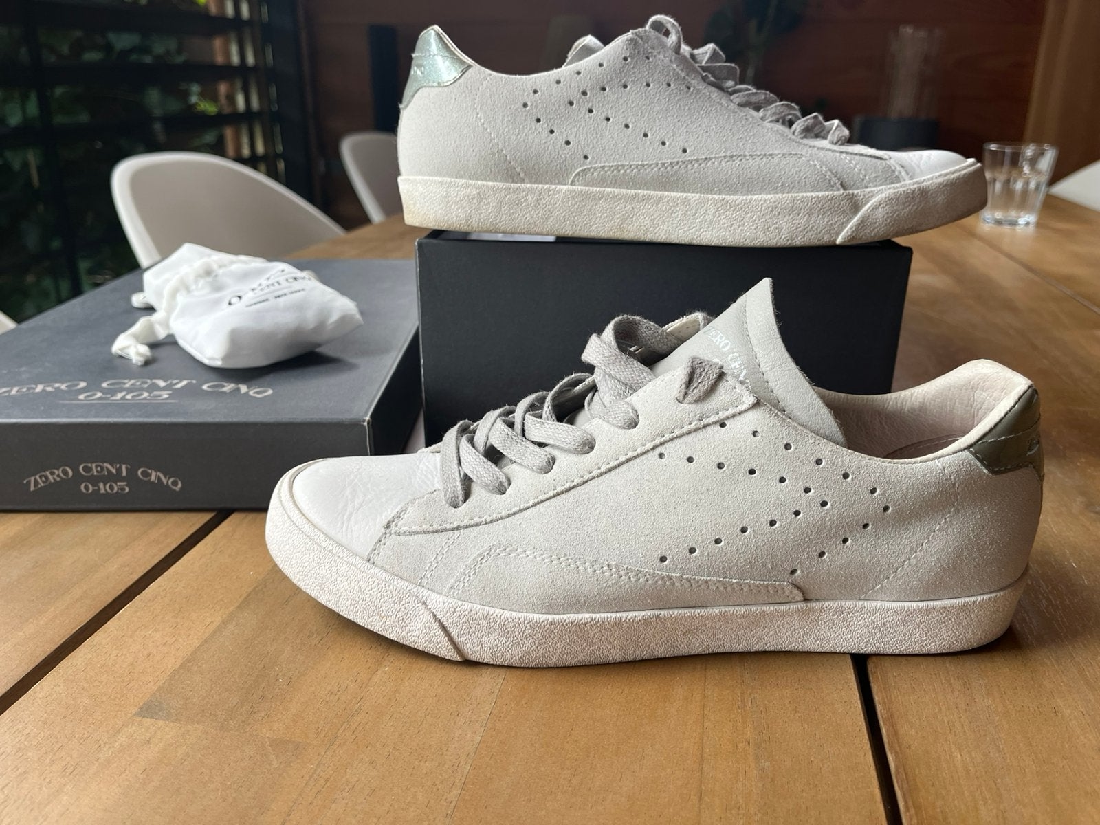 Mooie sneakers ZERO CENT CINQ maat 38, Ophalen, Grijs, Sneakers of Gympen, Zo goed als nieuw