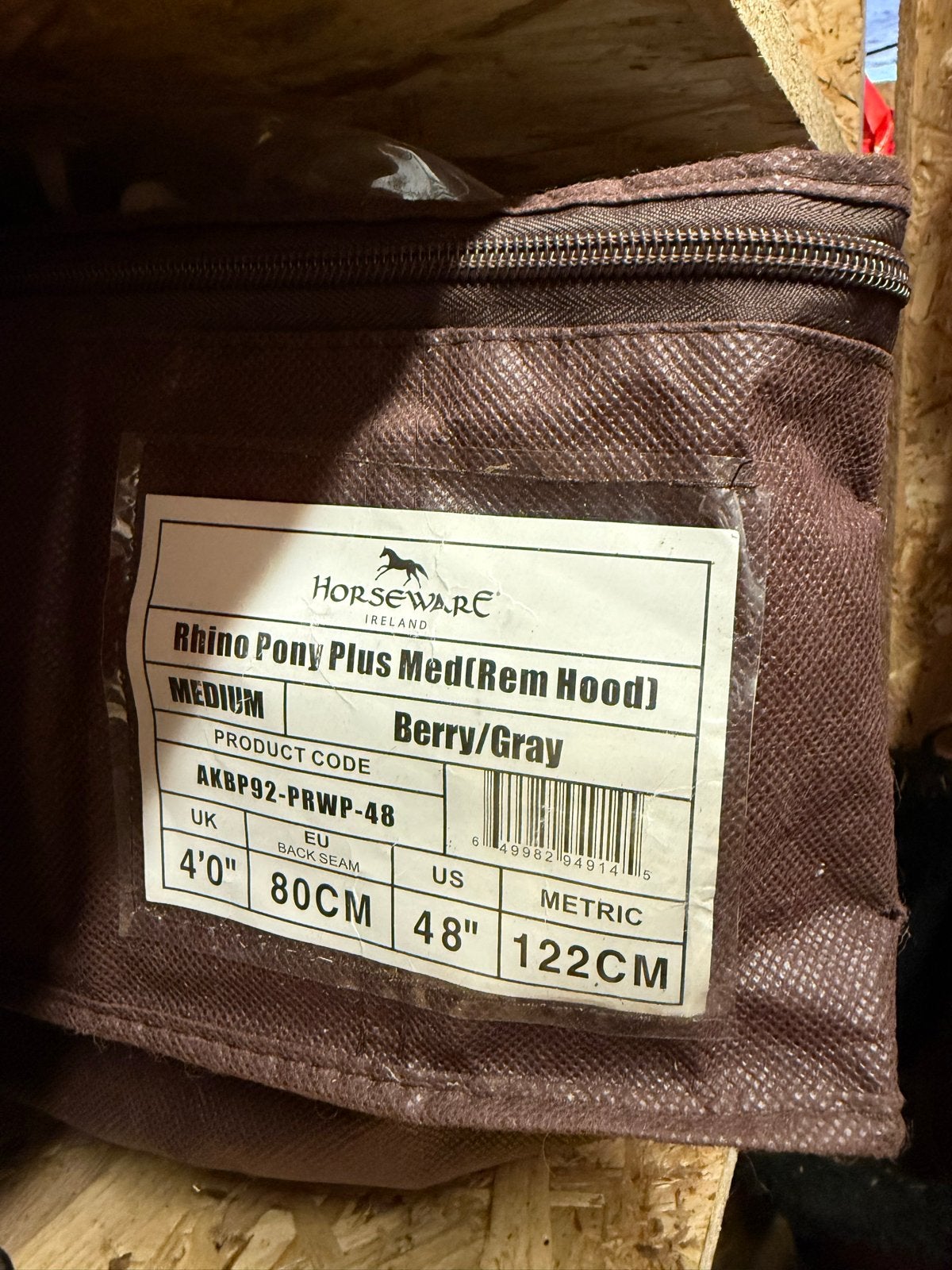 Horseware Rhino pony plus 80/122, Ophalen, Nieuw, 200 g, Horseware