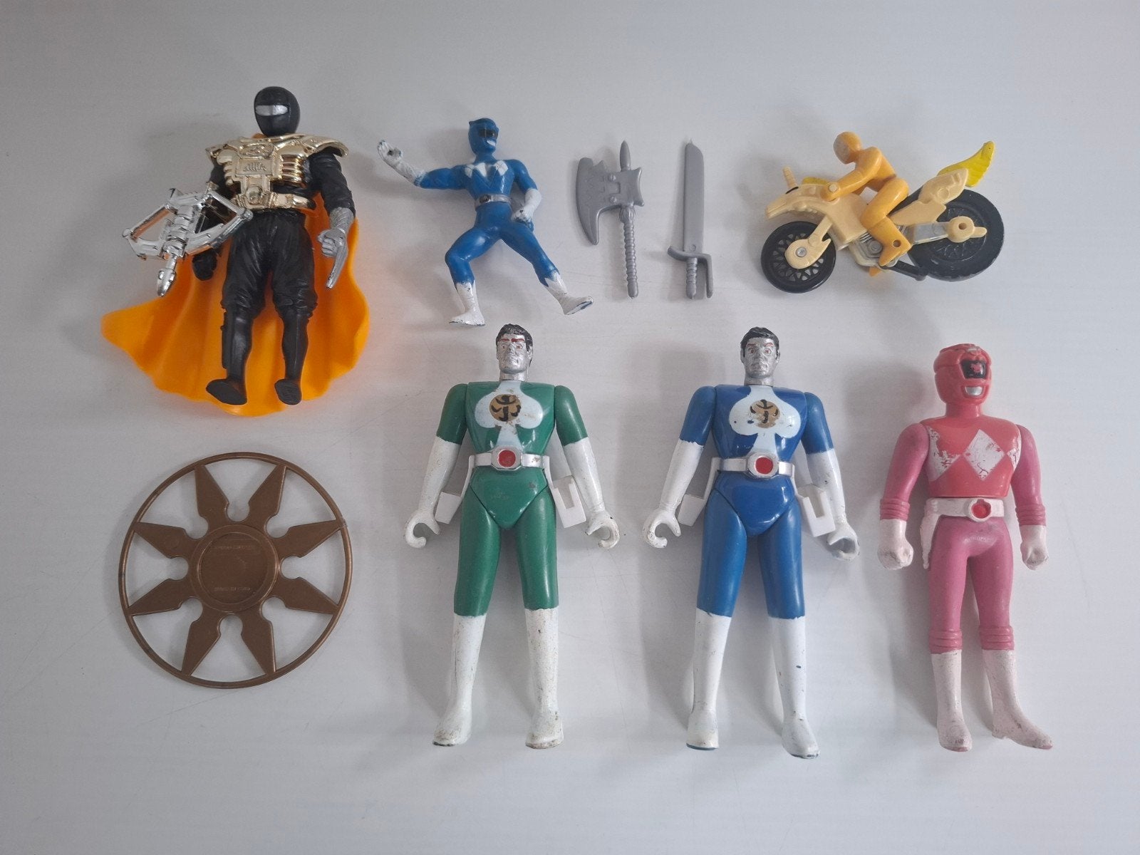 Vintage figuren Power Rangers en Chap Mei Ninja Warrior, Ophalen, Gebruikt