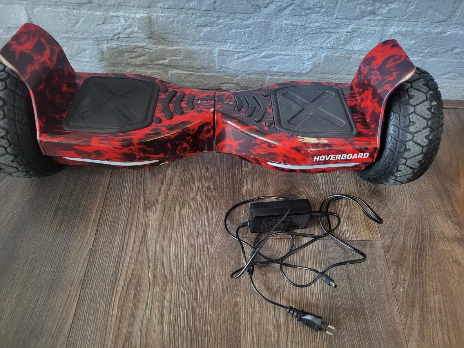 Hoverboard Off Road Flame Red 8.5 inch met kart, Ophalen, Gebruikt, Overige typen