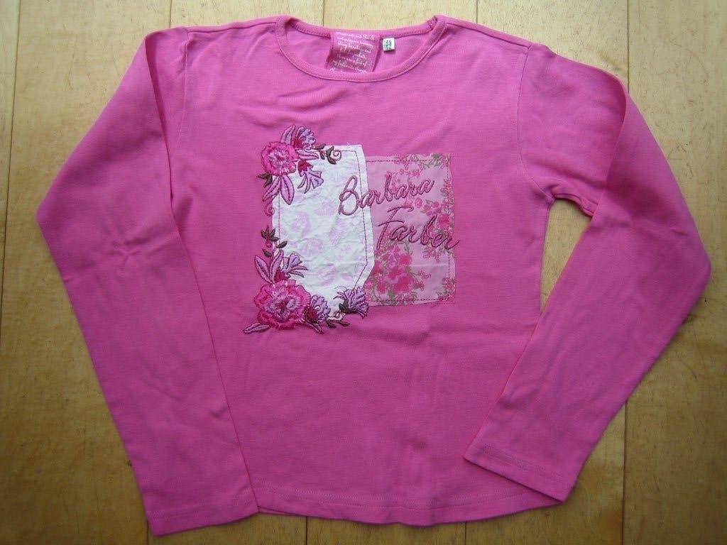 Barbara farber, bloemshirt mt 152, lange mouw,, Ophalen of Verzenden, Zo goed als nieuw, Meisje, Shirt of Longsleeve