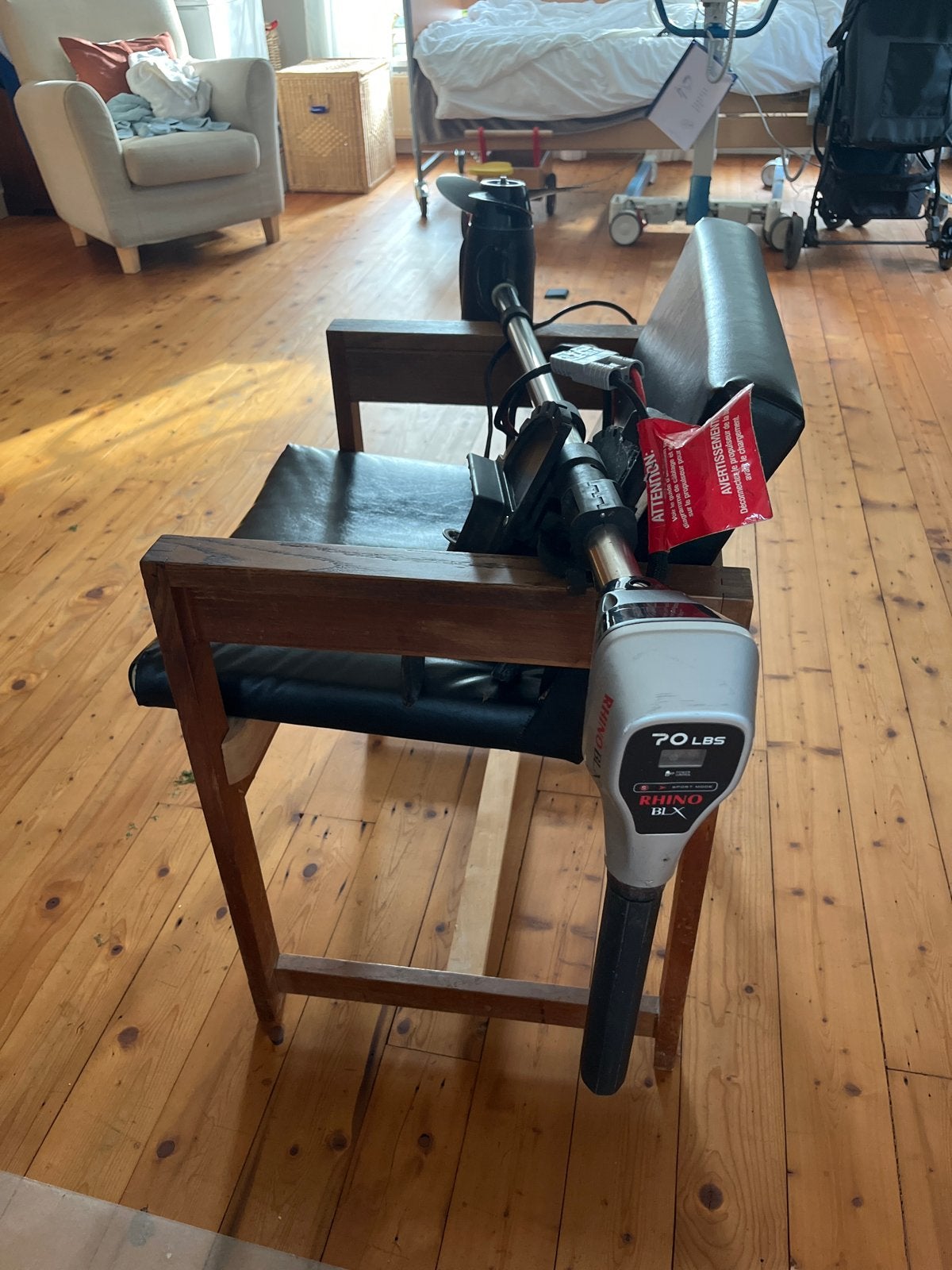 Rhino BLX 70 LBS elektrische buitenboordmotor, Ophalen, Zo goed als nieuw