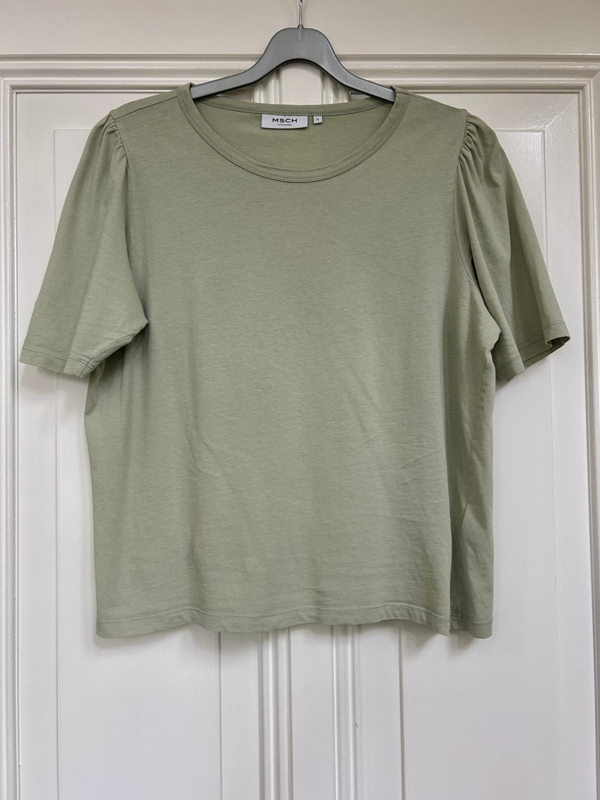 Msch Copenhagen groen shirt XL, Maat 46/48 (XL) of groter, Ophalen of Verzenden, Zo goed als nieuw, Korte mouw