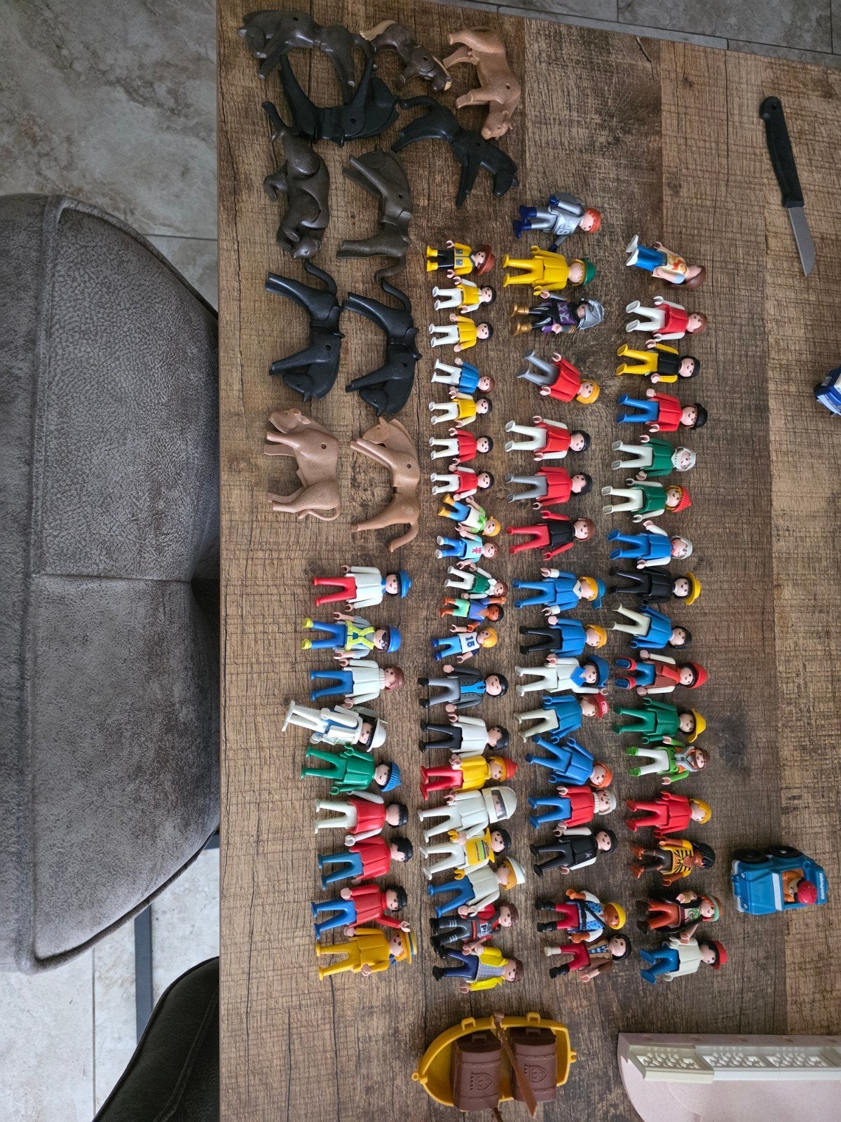 Grote Playmobil collectie met poppetjes en dieren, Ophalen of Verzenden, Gebruikt, Jongen of Meisje