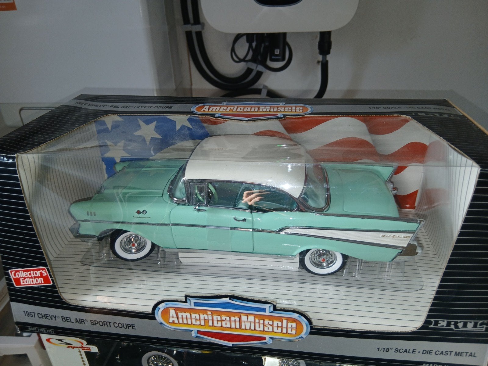 1957 Chevy Bel Air Sport Coupe - American Muscle, Hobby en Vrije tijd, Ophalen of Verzenden, Zo goed als nieuw, Auto, ERTL