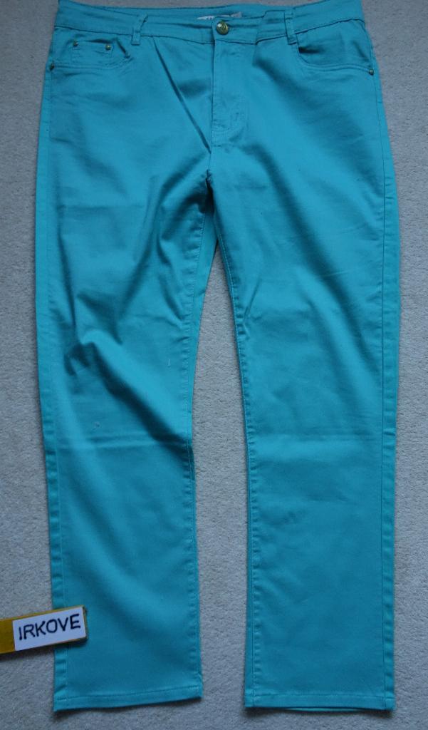 DENIM BLAUW GROENE BROEK * Maat 48 *, Nieuw, G- smack, Broek of Spijkerbroek, Verzenden