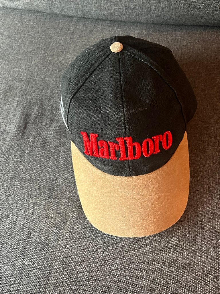 Originele Amerikaanse Marlboro Cap – Vintage Jaren 80, Marlboro, Pet, Gedragen, One size fits all