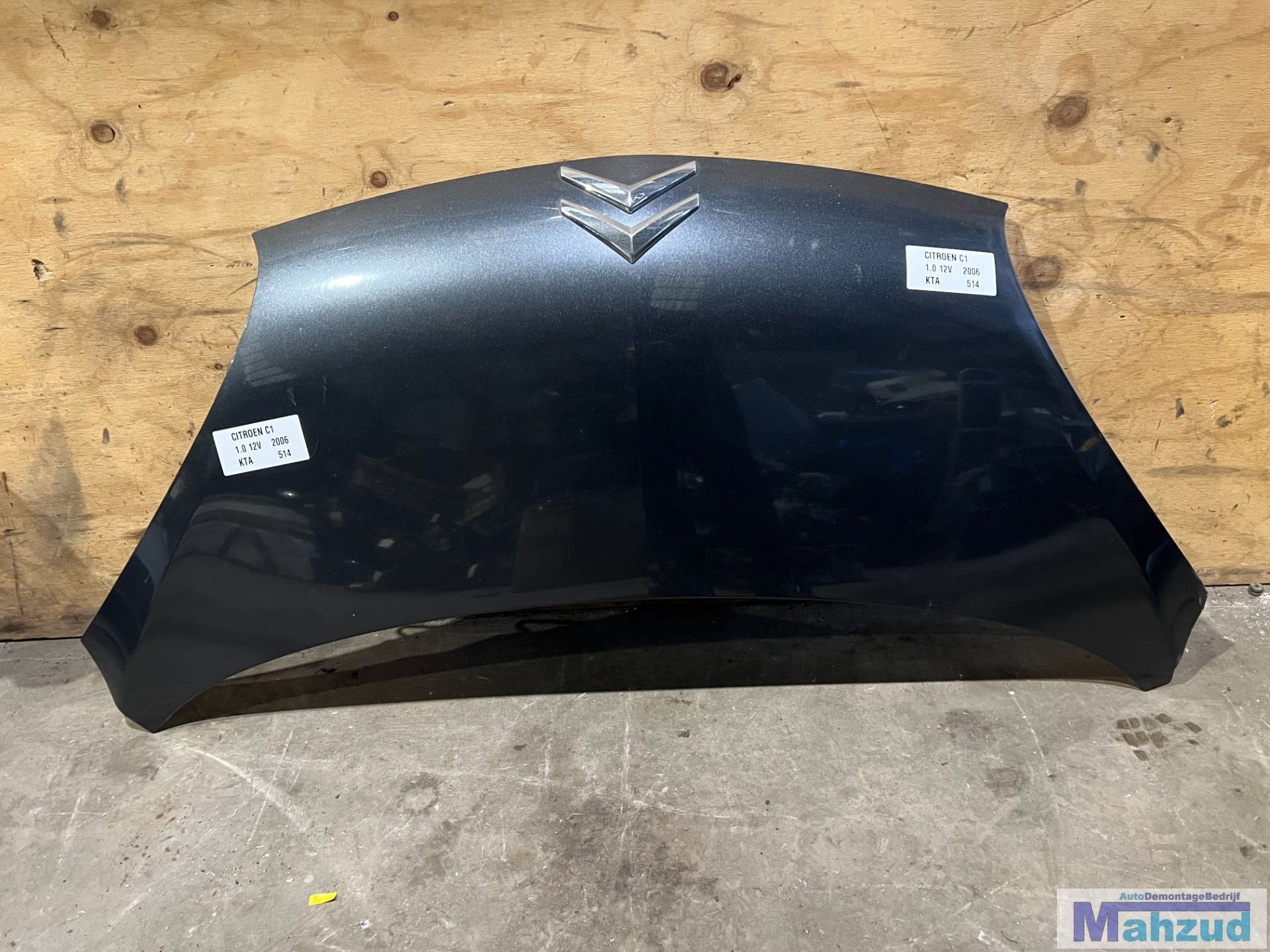 CITROEN C1 Grijs KTA motorkap 2005-2014, Gebruikt, Citroën, Stellantis N.V., Ophalen of Verzenden
