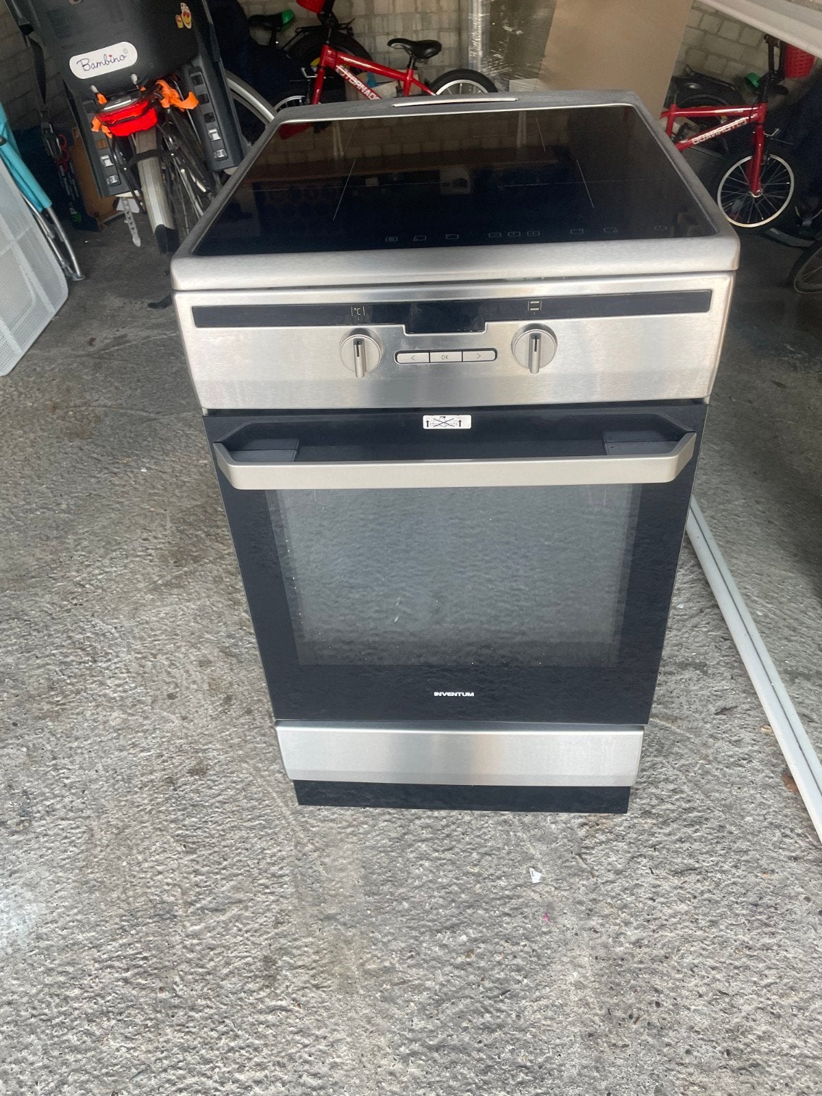 Inventum VFI5042RVS Inductie Fornuis - ZGAN, Zo goed als nieuw, Inductie, Vrijstaand, 85 tot 90 cm