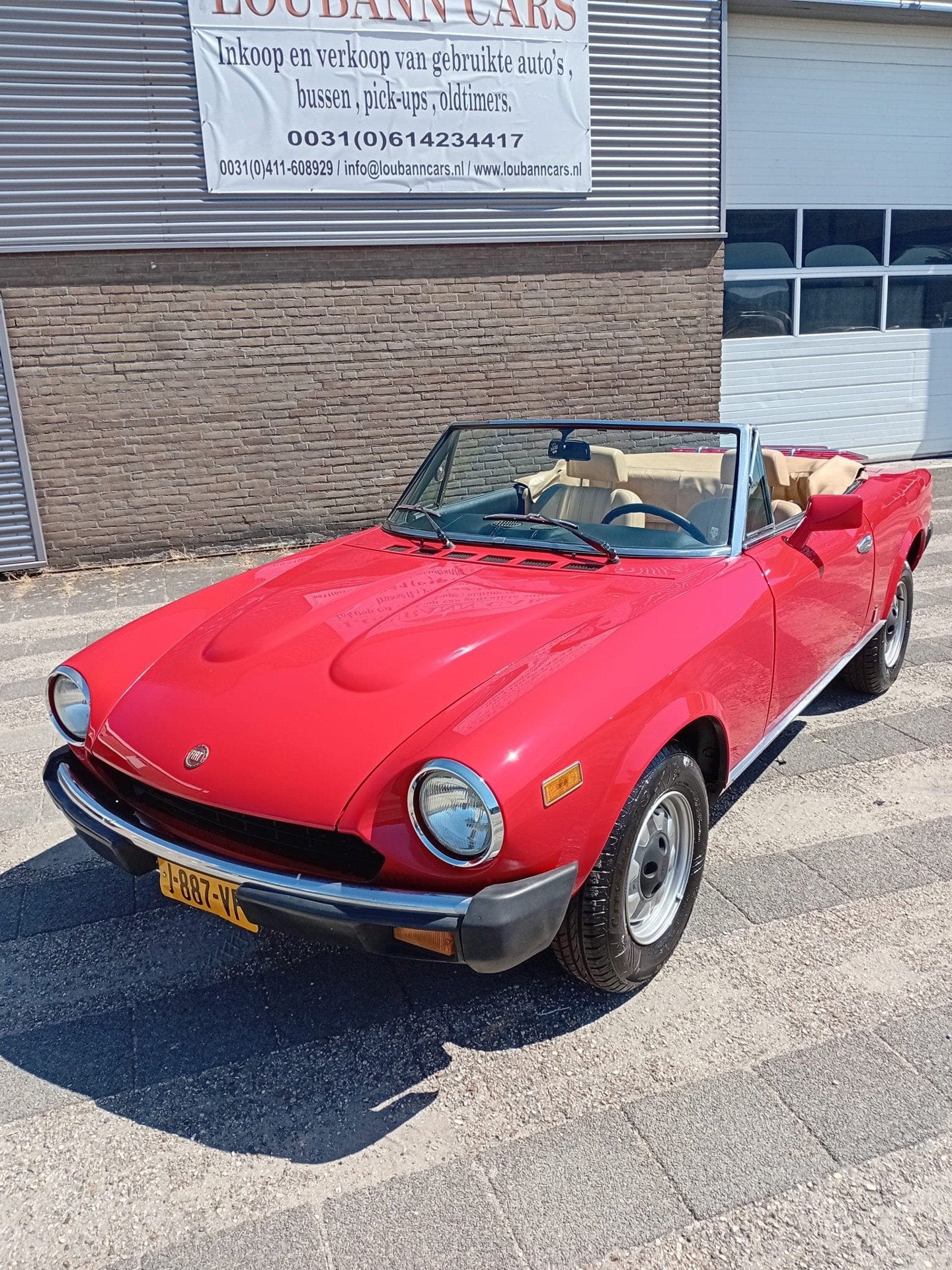 Fiat 124 Spider 2000 H5 rijd goed geen roest zeer nette staa, Automaat, Achterwielaandrijving, 4 cilinders, Cabriolet
