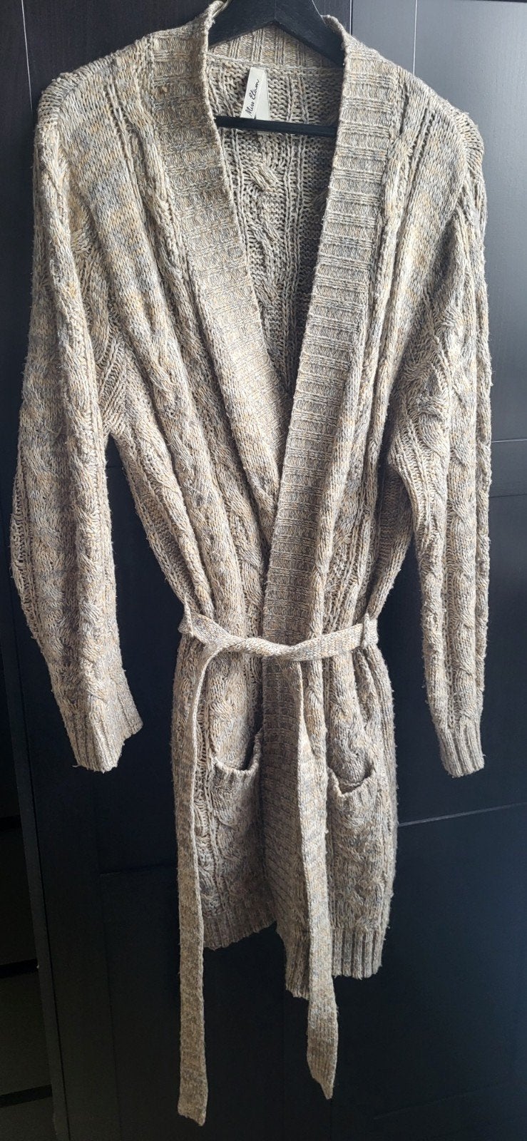 Miss Etam Gebreid Vest met Ceintuur - Maat XL, Meerkleurig, Maat 46/48 (XL) of groter, Ophalen of Verzenden, Zo goed als nieuw