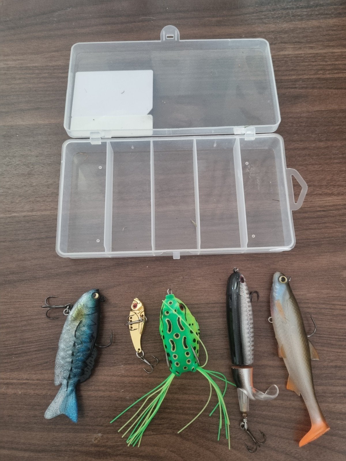 Diverse kunstaas set met opbergdoos, Ophalen of Verzenden, Gebruikt, Kunstaas