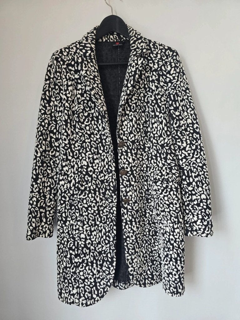 Helena Hart  jas / lange blazer maat 38 ( lengte 90 cm), Kleding | Dames, Maat 38/40 (M), Wit, Zo goed als nieuw, Helena Hart