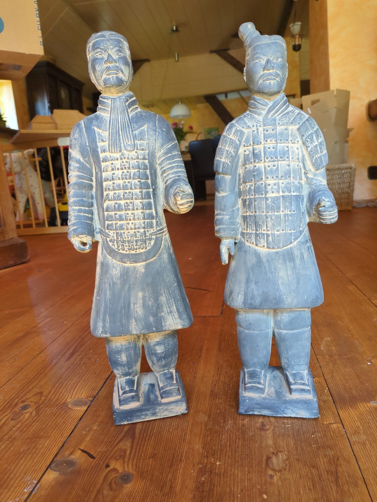 Set van 2 Terracotta Leger Beelden - Chinese Krijgers, Ophalen of Verzenden