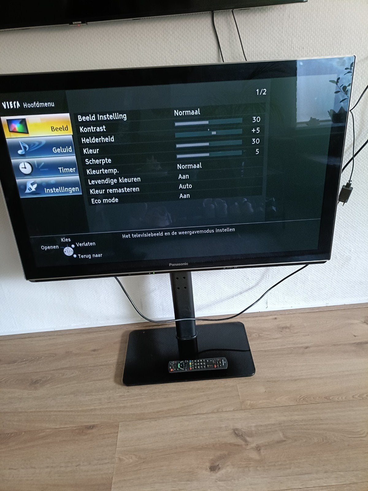 Panasonic Viera TV met afstandsbediening, Ophalen, Gebruikt, Panasonic, 50 Hz