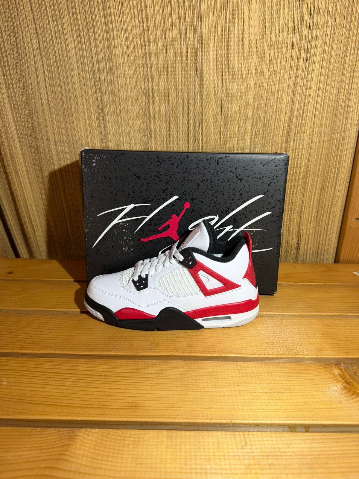 Jordan 4 Retro Red Cement (GS), Ophalen of Verzenden, Nieuw, Wit