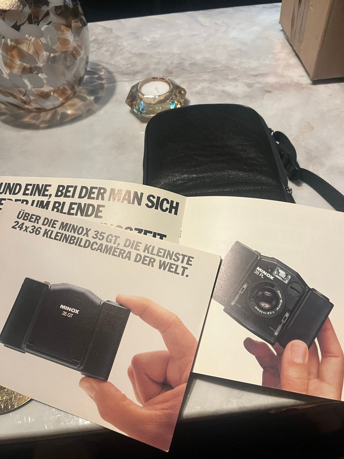 Minox 35 GT Kleinbeeldcamera met flitser en tas, Ophalen of Verzenden, Nieuw, Compact, Overige Merken