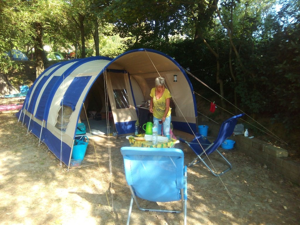 Tunneltent Michigan 4 Cotton, met volle luifel, Caravans en Kamperen, Ophalen, Gebruikt, Tot en met 4