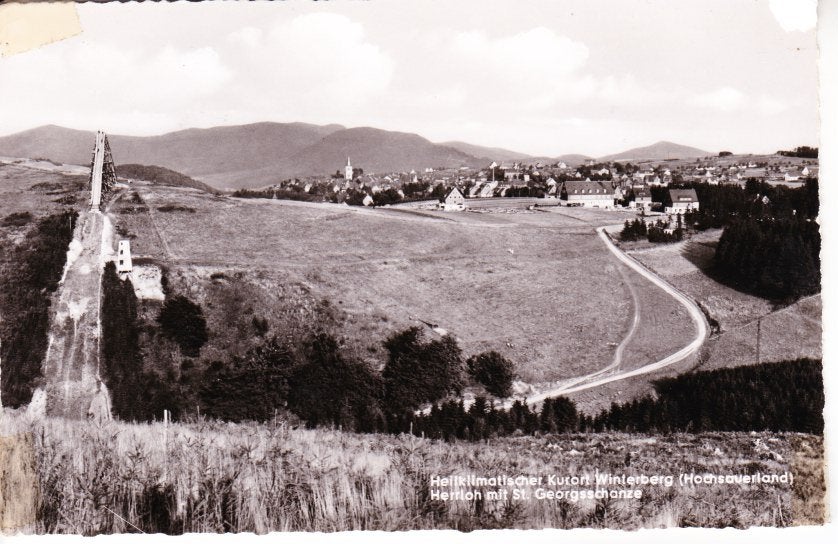 Winterberg (Hochsauerland) met St. Georgschanze. 30-09, Ophalen of Verzenden, 1940 tot 1960, Gelopen, Duitsland