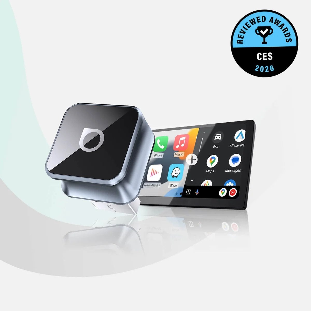 Ottocast mini cube 3.0 Draadloze Carplay/Andr Adapter, Ophalen of Verzenden, Zo goed als nieuw